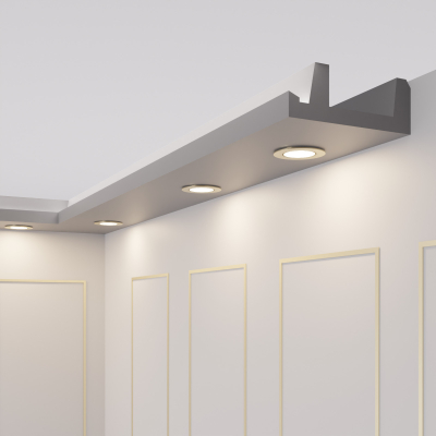 Lichtleisten für LED und Einbauleuchten - 50 Meter OL-45 Grau